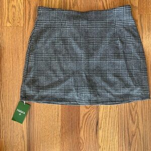 Halara Women's Grey Plaid Skirt Size L